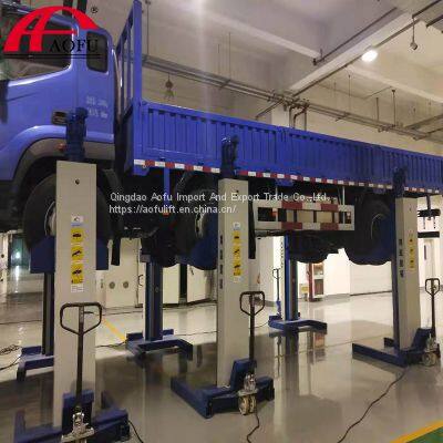 Mobile Mechanical Cabled Heavy Duty Column Car Lift photo-4