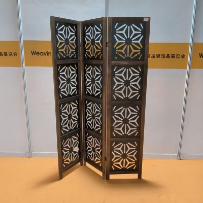 Best  selling wood hollowed living room screen&room divider