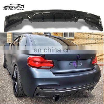 F22 M-Tech MP style carbon fiber Rear Diffuser for BMW 2 series F22  Rear Bumper Lip