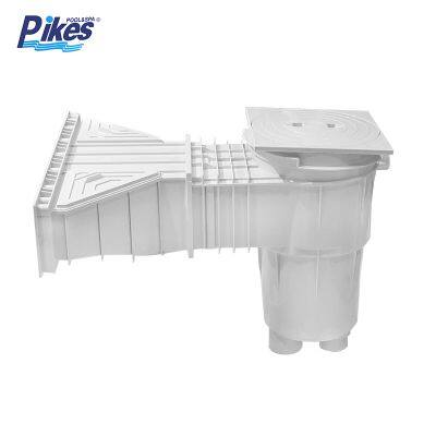 Pikes New Products ABS Wall Skimmer Swimming Pool Filtration Cleaning Fitting Threaded Interface Bigger Width Mouth Skimmer