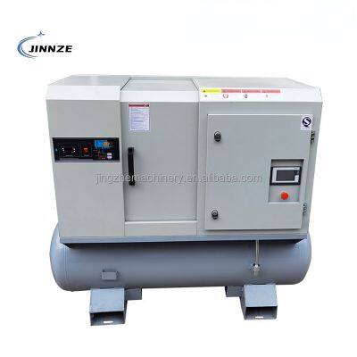 20HP 15KW воздушный компрессор с интегрированным воздушным баком объемом 500 литров и осушителем. Компрессор в одном блоке. Винтовой воздушный компрессор