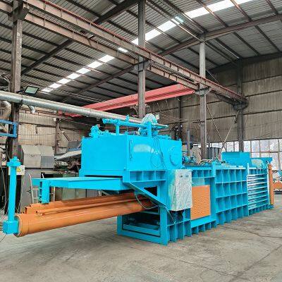 Compactador hidráulico horizontal para fibras de madeira e palha de trigo. Vendas diretas da fábrica. photo-5