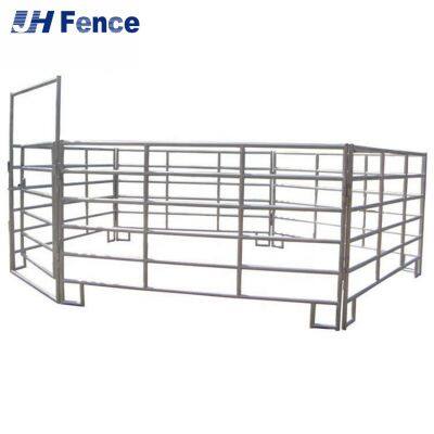 Laser-Cut Welded Oval Rail Cattle Fence Panel for Horse and Sheep Corrals photo-4
