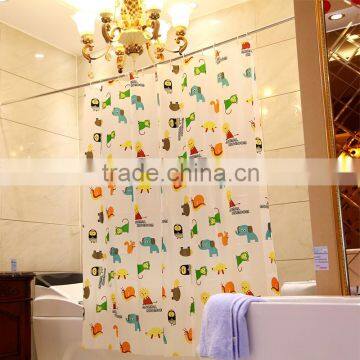 Shower Curtain Candy Stripe Printed, Hot Sale Classic Bathroom Waterproof Curtain photo-2