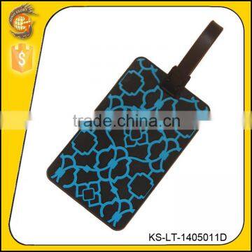 high quality pvc plastic luggage tag with hang tag string
