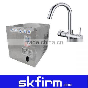 5 Way Faucet And chiller dispenser delivery sparkling water /2 RO filter/mixer 2014 hot sales