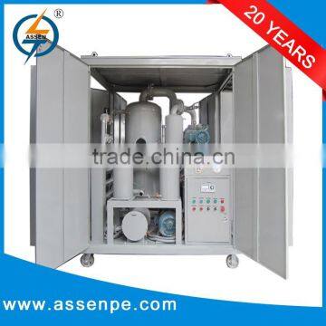 enclosed type transformer oil filtration and oil treatment plant