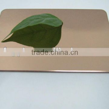 mirror finish titanium bronze rosy color sheet