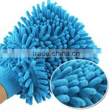 Microfiber chenille car cleaning glove