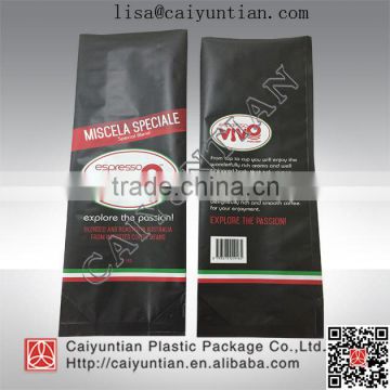 1kg aluminum foil coffee bag with valve, side gusset coffee bag, 1kg coffee bag