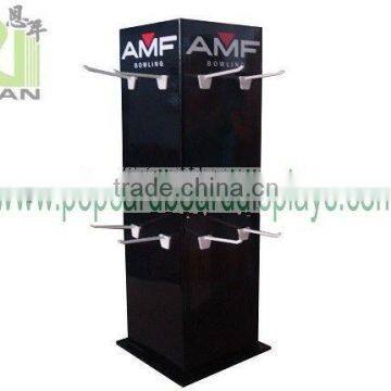 rotating counter display with hooks display spinner racks pdq spinner display racks with hook stand for shop