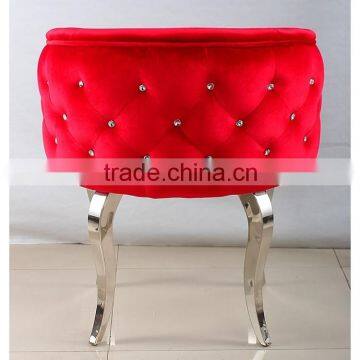 Modern Hotel Furniture Stainless Steel Round Back Chair photo-3