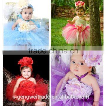 2015 Infants & Toddler Age Group baby girl flower tutu dress,tulle fluffy skirt