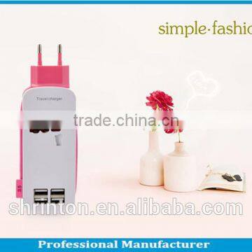 Factory Directly Offer 4 USB Port 5V 4.2A Travel Charger Fast Charger photo-4