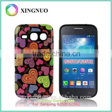 Custom printed flower pattern PC phone case for Samsung G3500 G3502