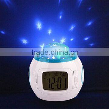 Cube mini digital clock project without hand , projection led cube digital clock with clock