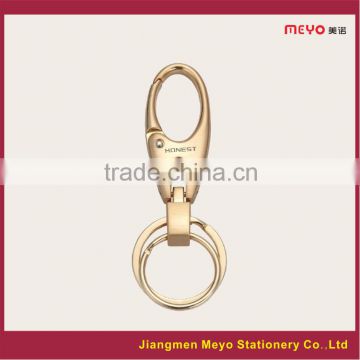 2015 Commercial Gift Custom Made Rose Satin,Copper alloy Polish Keychain