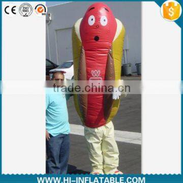 Hot sale customized inflatable moving ham cartoon,inflatable ham for promotion