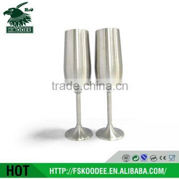 Wine Set of 2pcs Champage Glass Stainless Steel Household Supplier photo-2