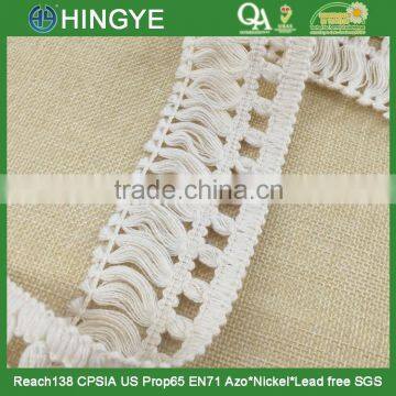 2015 New Arrival 5cm Width off White Wholesale Cotton Fringe H1551 photo-4