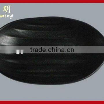 Plastic black dish plate