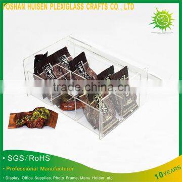 Factory Price Acrylic Tea Bag Storage Box