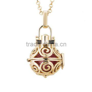 OEM Gold Ball Locket Necklace