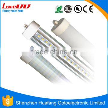 UL CRI>80 110 lm/w 36w 40w single pin t8 led tube light 96 inch 8 foot t8 led tube with single pin