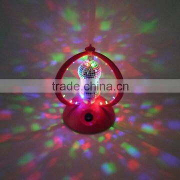 hot selling 9 inch color changing Twins Mirror Disco Ball Lamp