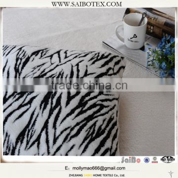 animal design fake fur micro plush pillow