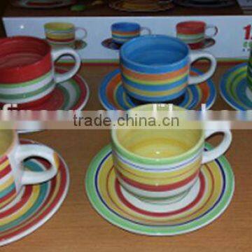 Ceramic Cup Tea Set White Plain ,ceramic Cup&saucer , Porcelain Cup &saucer