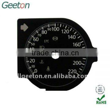 Screen Printing PC Car Dashboard Faceplate Dial