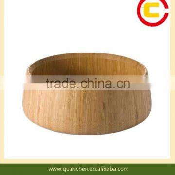 Soiled bamboo bowl, bamboo salad bowl