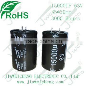 Snap-in 15000UF 63V 35*50mm aluminum electrolytic capacitor