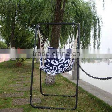 Foldable Single Seat Hanging Rope Swing Chair With Stand