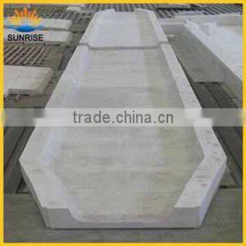 Refractory Fire Bricks fused cast AZS blocks for glass kiln