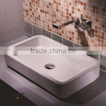 white onyx bathroom pedestal sinks New design Space-saving