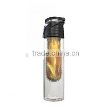Sport Water Bottle With Fruit Infuser and Carrying Handle,with Locking Flip Top Lid,BPA FREE -23 Oz-made With Tritan Copolyester photo-5