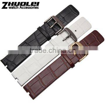 2015 Fashion Croco grain calf leather watch band leather watch strap 22mm