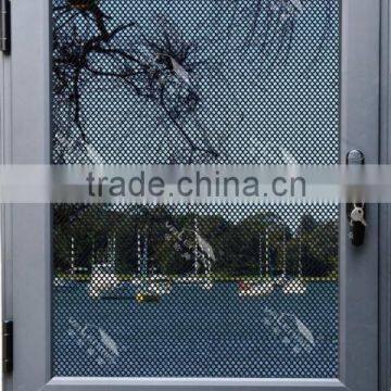 Plain open window screen