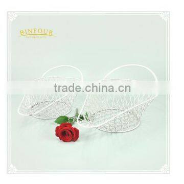 Nice home decoration metal fruit basket Hanging Flower Plant Pot Basket Planter Holder