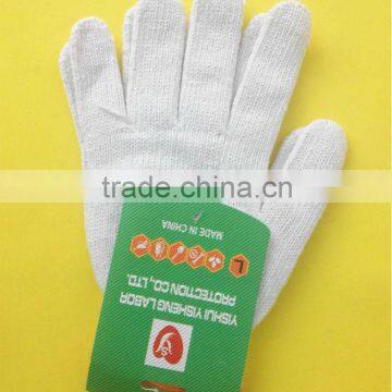 wholesale price safety white cotton gloves