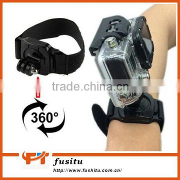 360 Degree Swivel Arm/ Wrist Strap Mount Waterproof Case Strap for Gopro Hero2 3 3+ 4