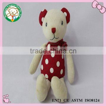 Plush material T-shirt custom stuffed bear animal toys