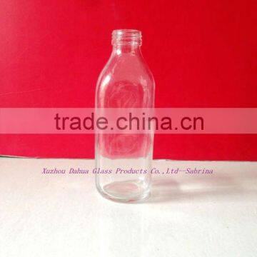 500ml square glass bottle for milk with screw cap