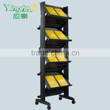 movable plastic brochure stand