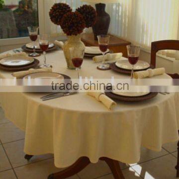 Polyester fabric table linen, hotel tablecloth,table cover