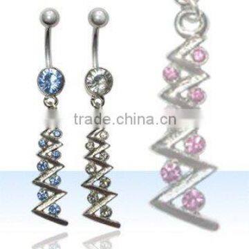 Belly body jewelry, piercing jewellery, belly ring, dangling body jewellery, navel ring, navel body jewelry, belly button ring