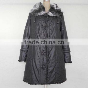 women winter coats, Fur collar long ladies thicken coats