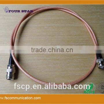 RG142 Cable Assembly with N Female Crimp to BNC Male Crimp Connectors